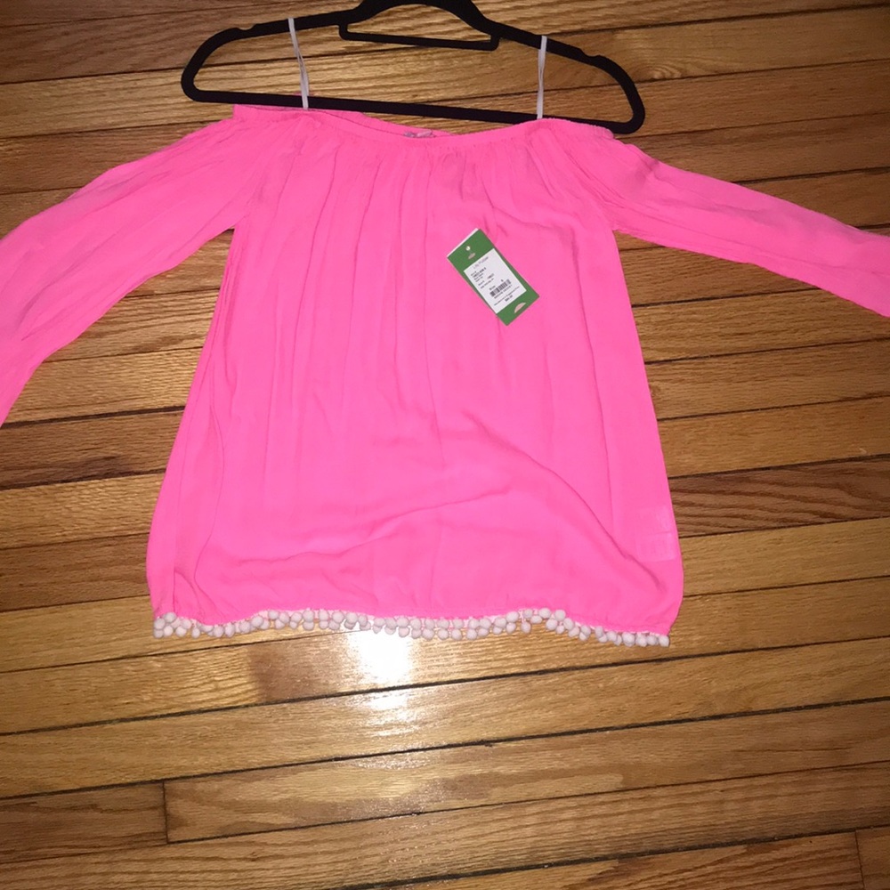 Never worn Lilly Pulitzer off the shoulder top